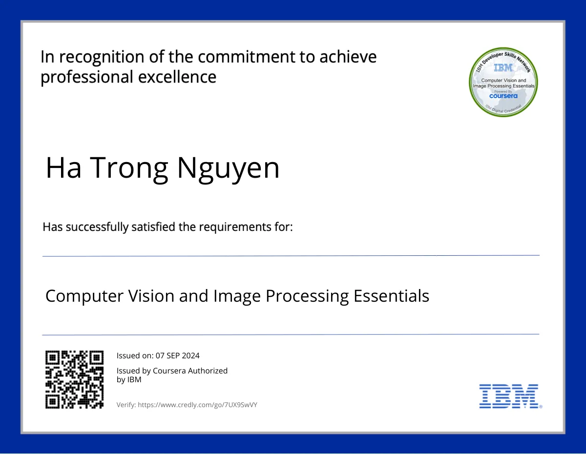 Introduction to Computer Vision and Image Processing