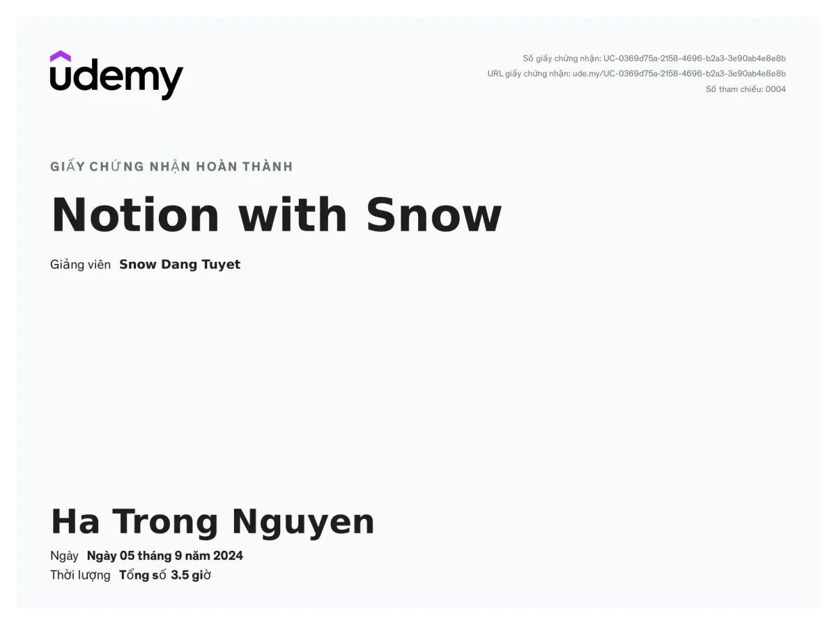 Notion with Snow