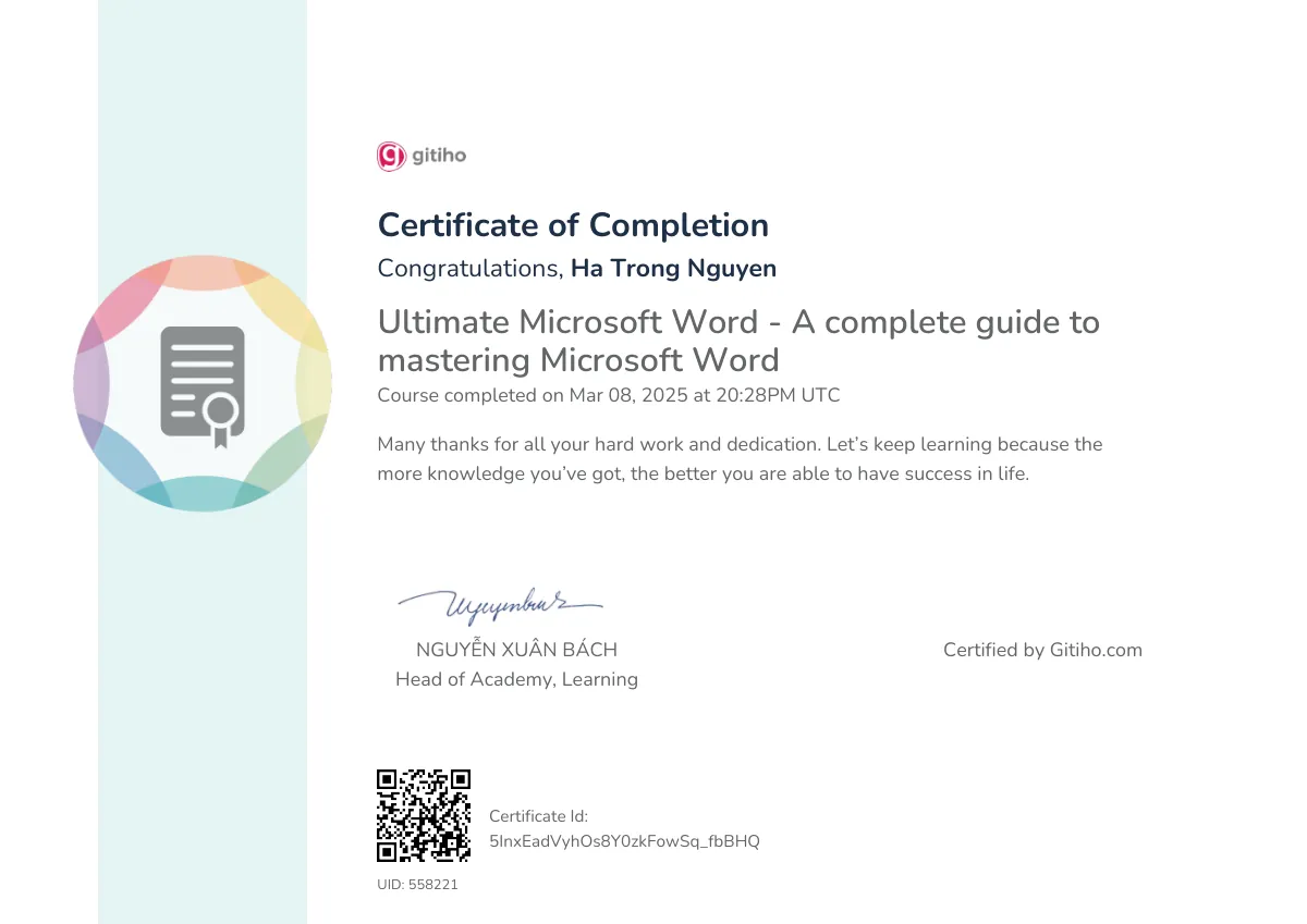 Ultimate Microsoft Word - A complete guide to mastering Microsoft Word